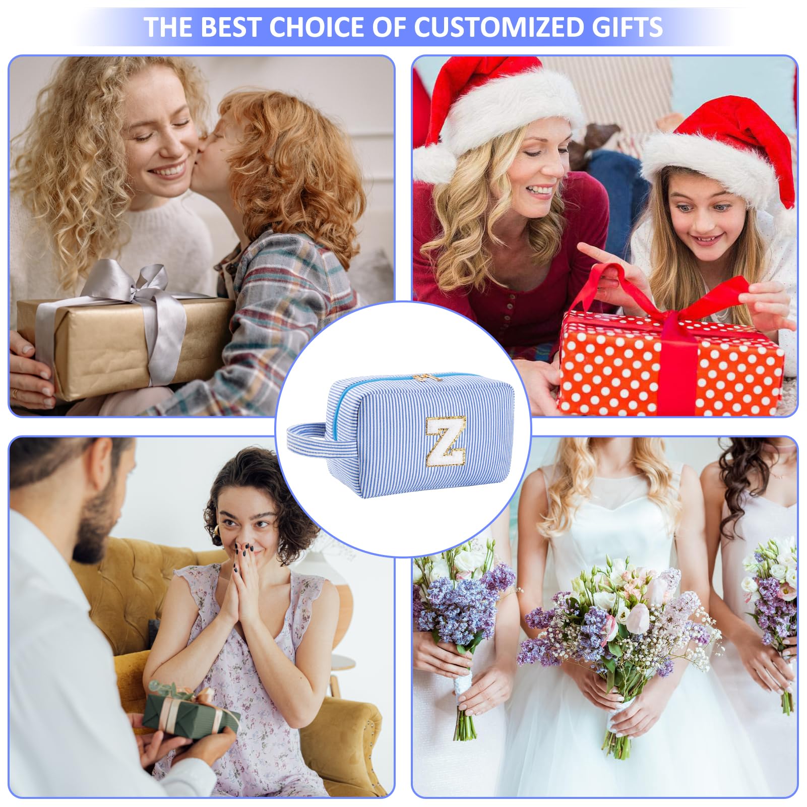 Huifen gift-ready blue bag suitable as a stylish, versatile gift