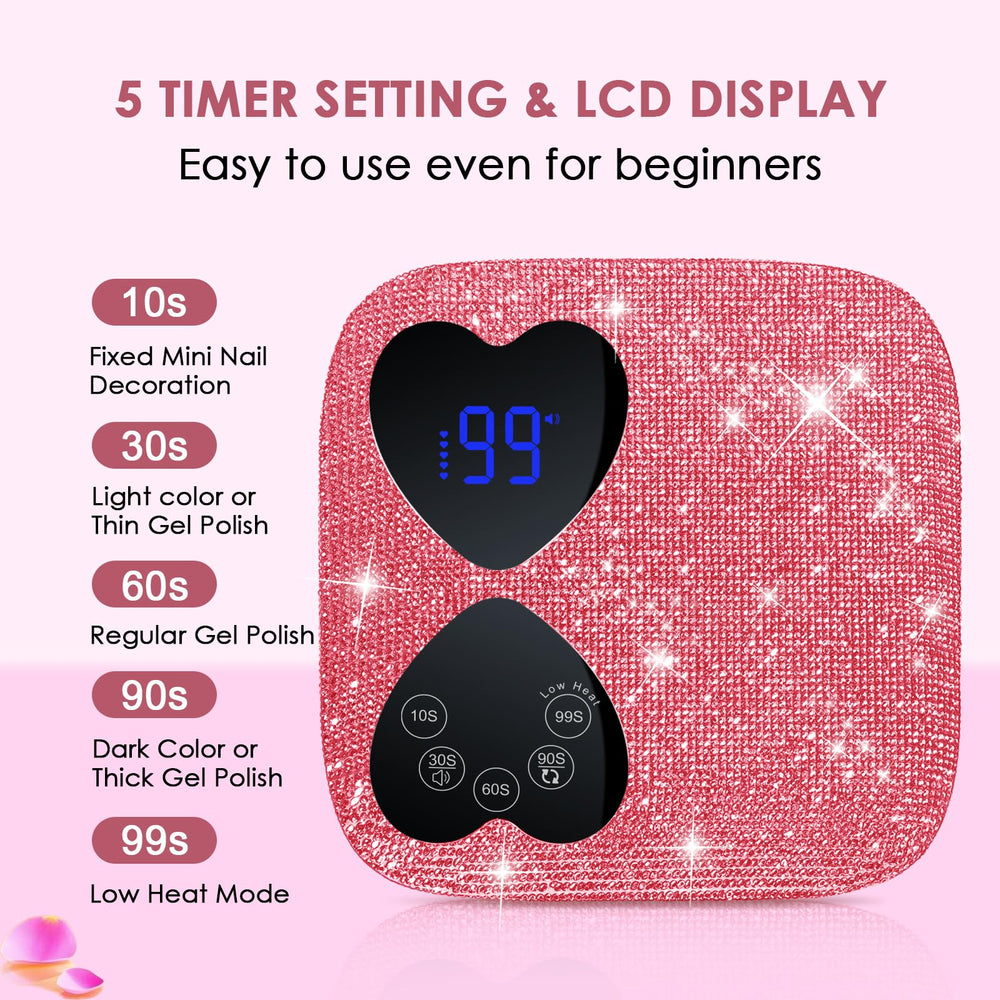 HUITINE smart timer display with five options for precise curing