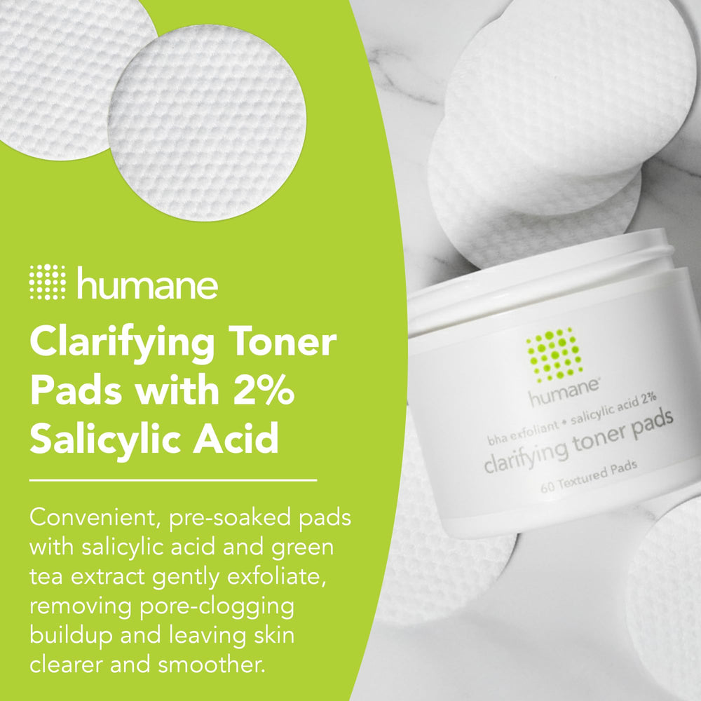 Close-up of textured Humane Toner Pad showing exfoliating texture.