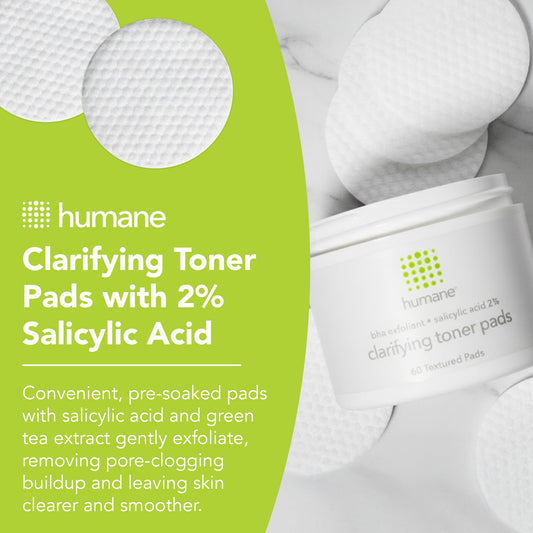Close-up of textured Humane Toner Pad showing exfoliating texture.