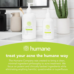Cruelty-free badge on Humane packaging communicates ethical beauty.