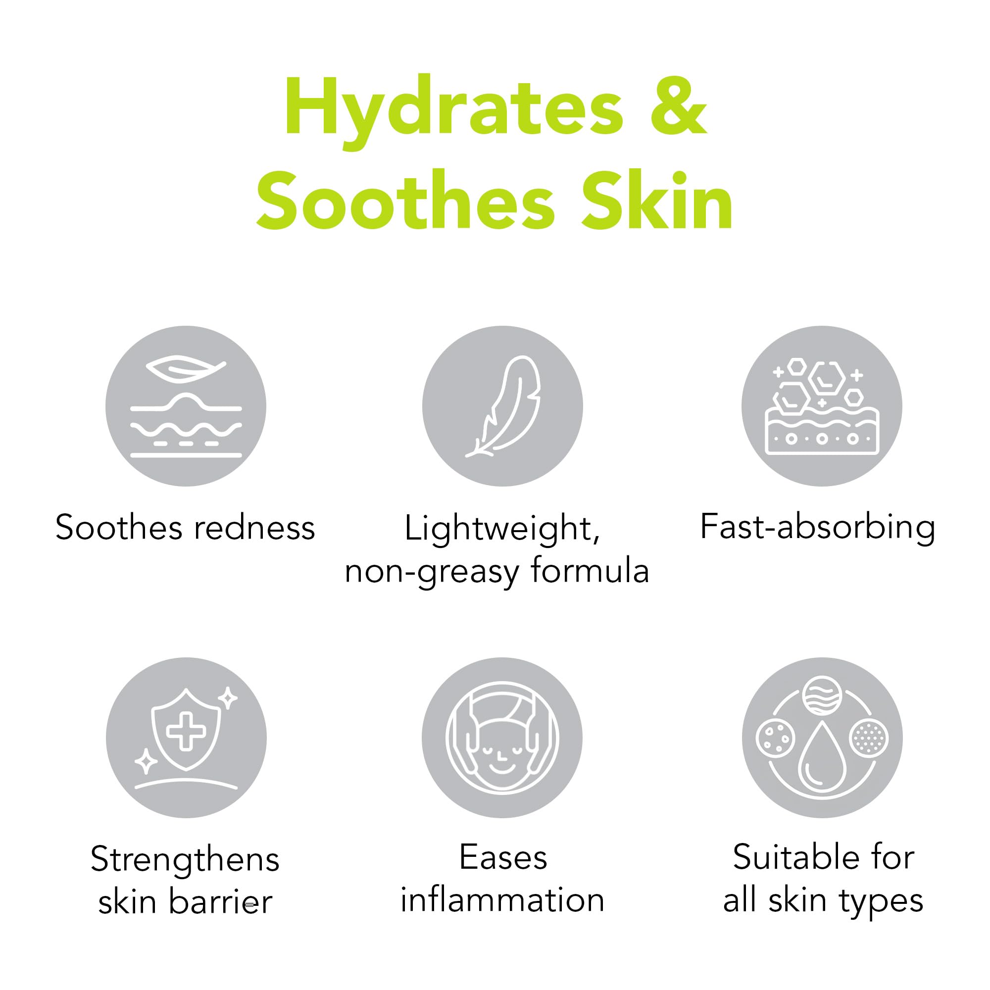 Humane aloe vera close-up showing soothing botanical gel on skin
