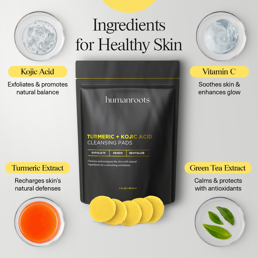 Humanroots smooth side demonstrates calming, nourishing feel after exfoliation
