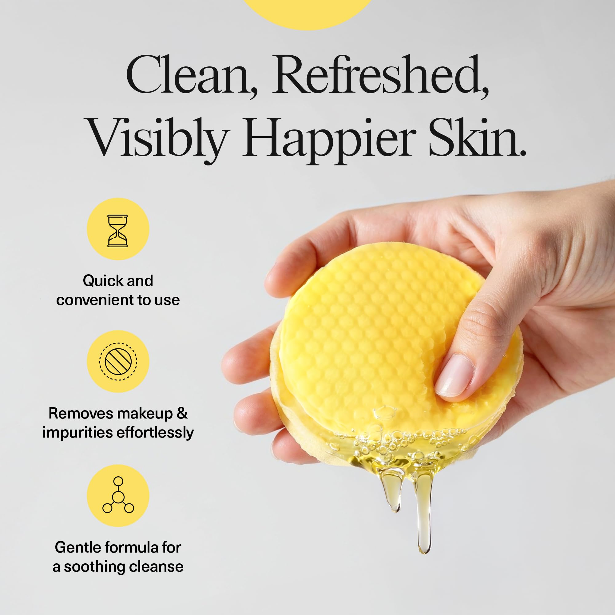 Humanroots textured side close-up buffs away impurities and oil
