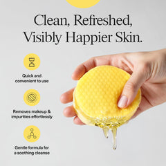Humanroots textured side close-up buffs away impurities and oil