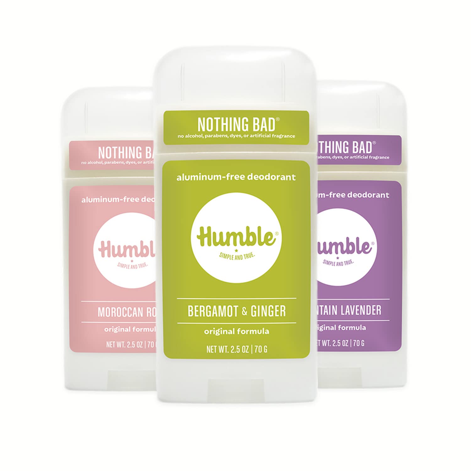 HUMBLE aluminum-free deodorant stick Subtle Citrus for everyday freshness