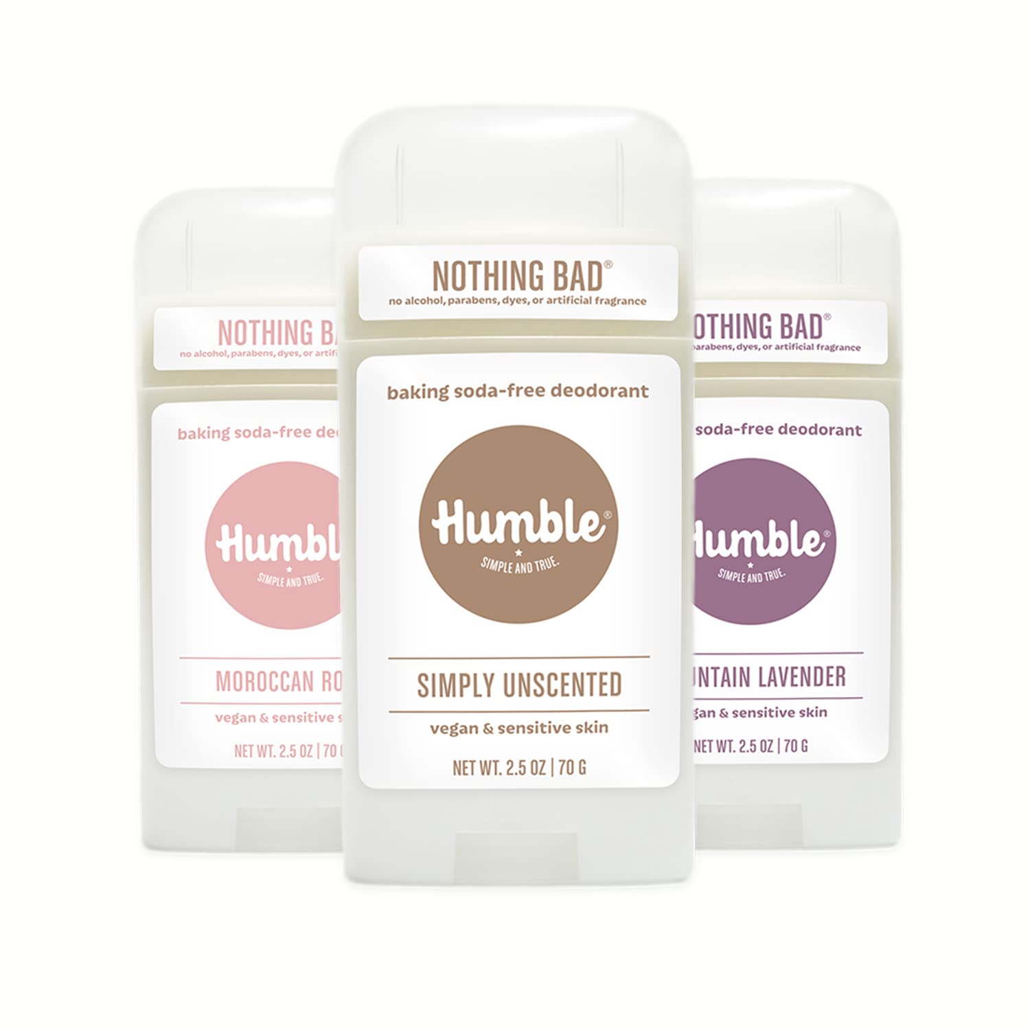Humble Brands lavender aluminum-free deodorant for sensitive skin with long-lasting odor protection