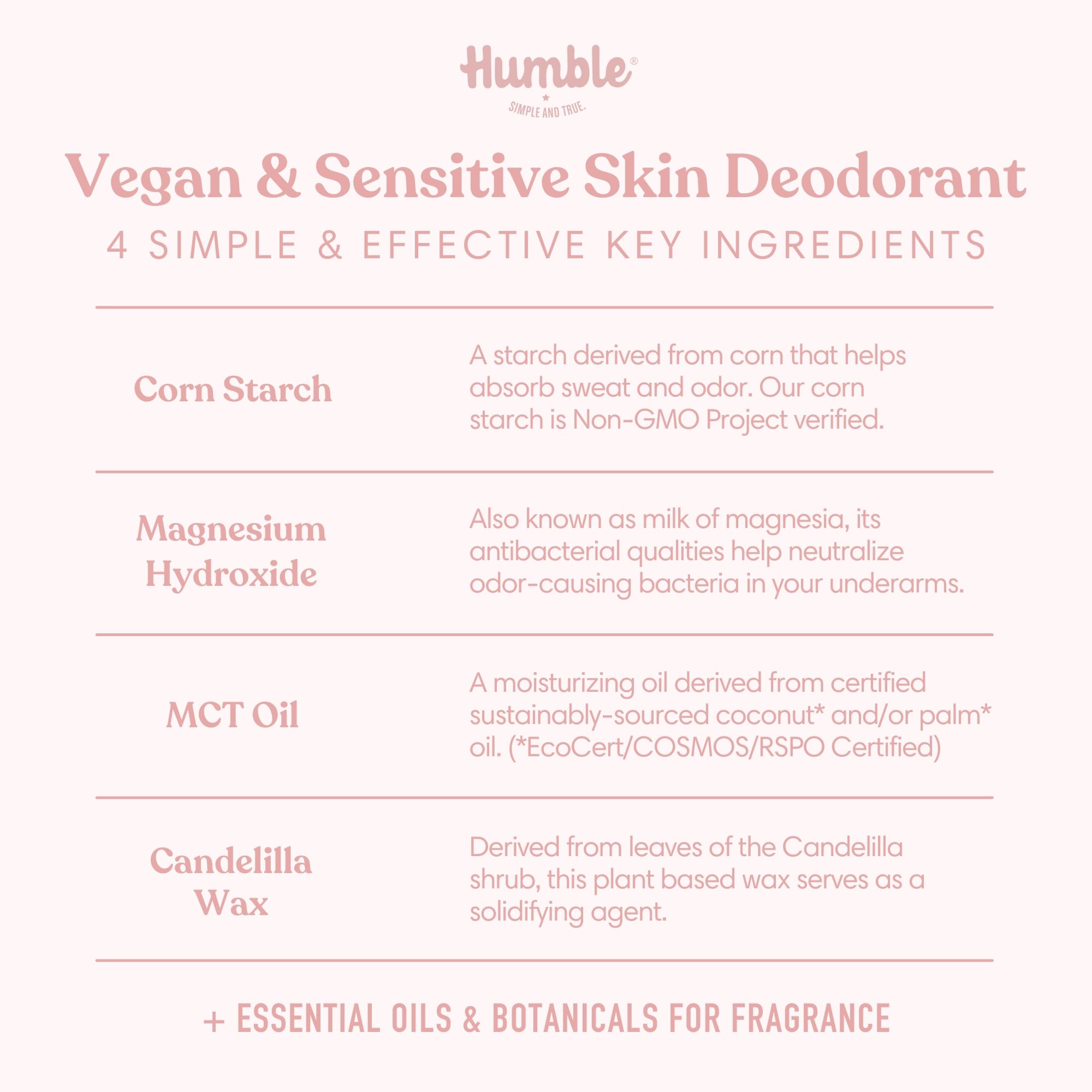 HUMBLE BRANDS Moroccan Rose scent detail with plum notes and spice undertones