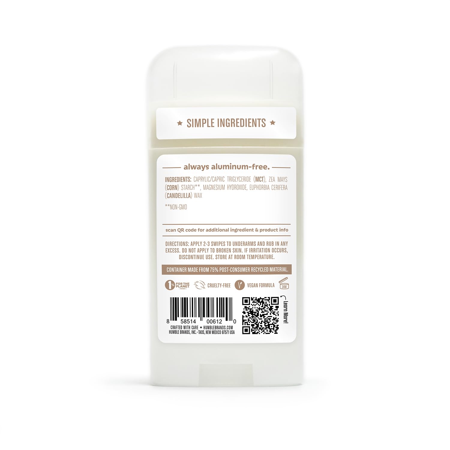 Humble Brands pack of 3 deodorants for consistent protection