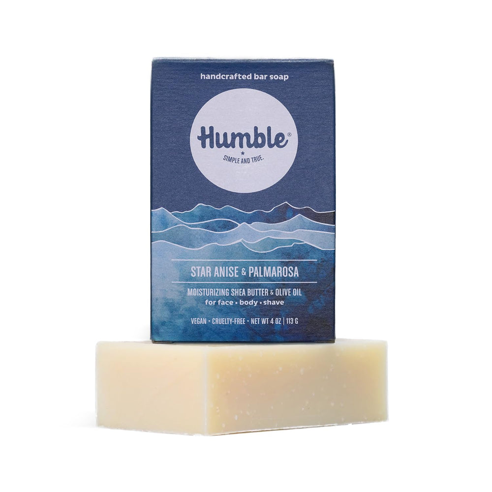 HUMBLE BRANDS shaving-friendly soap bar in grooming routine.