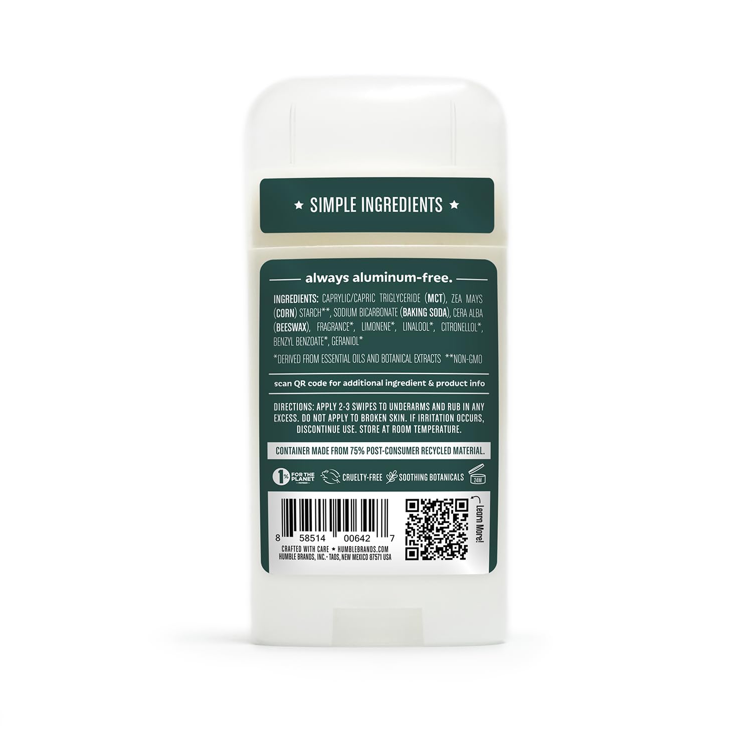 HUMBLE BRANDS travel pack front for on-the-go freshness