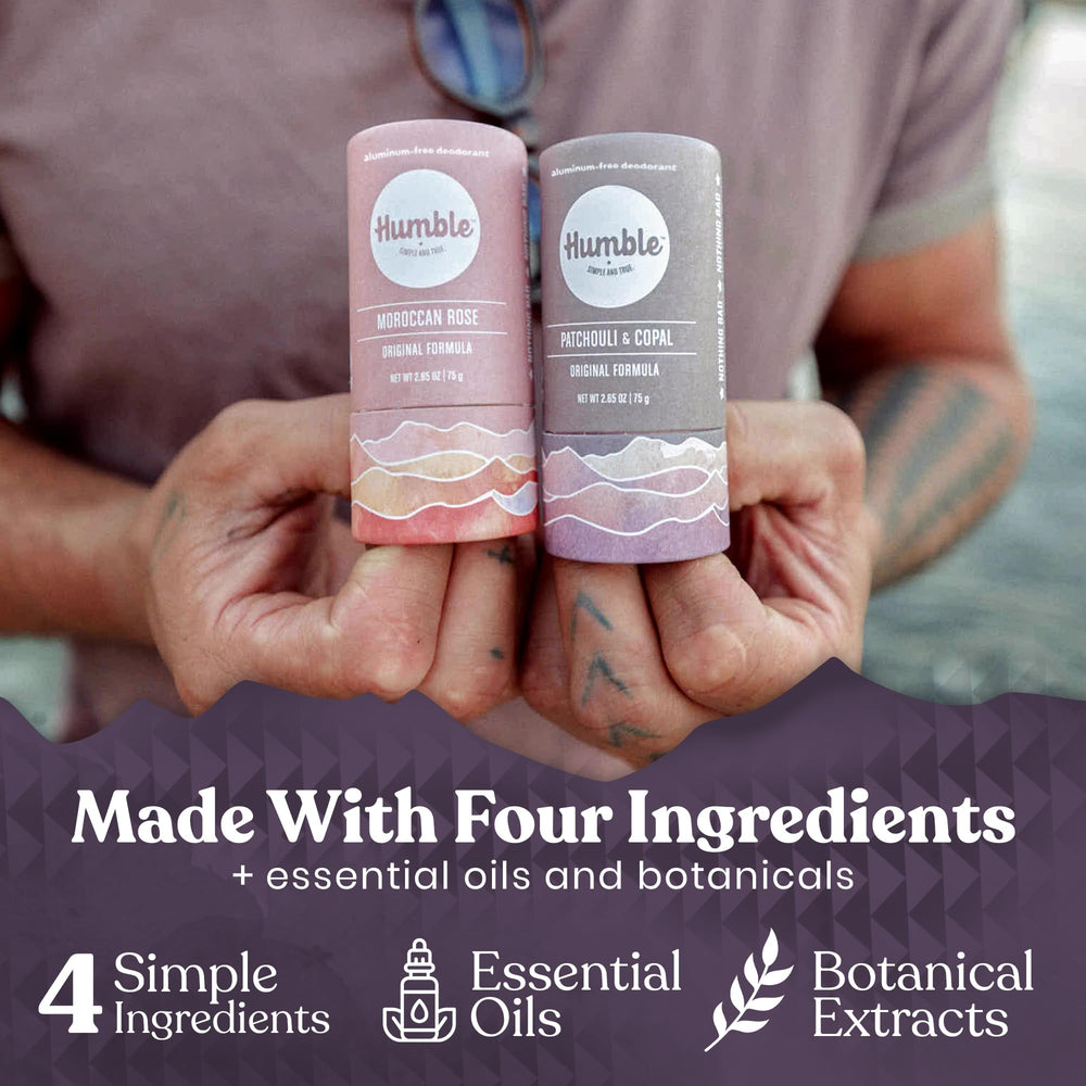 Three-pack Humble display ready for dresser or bag