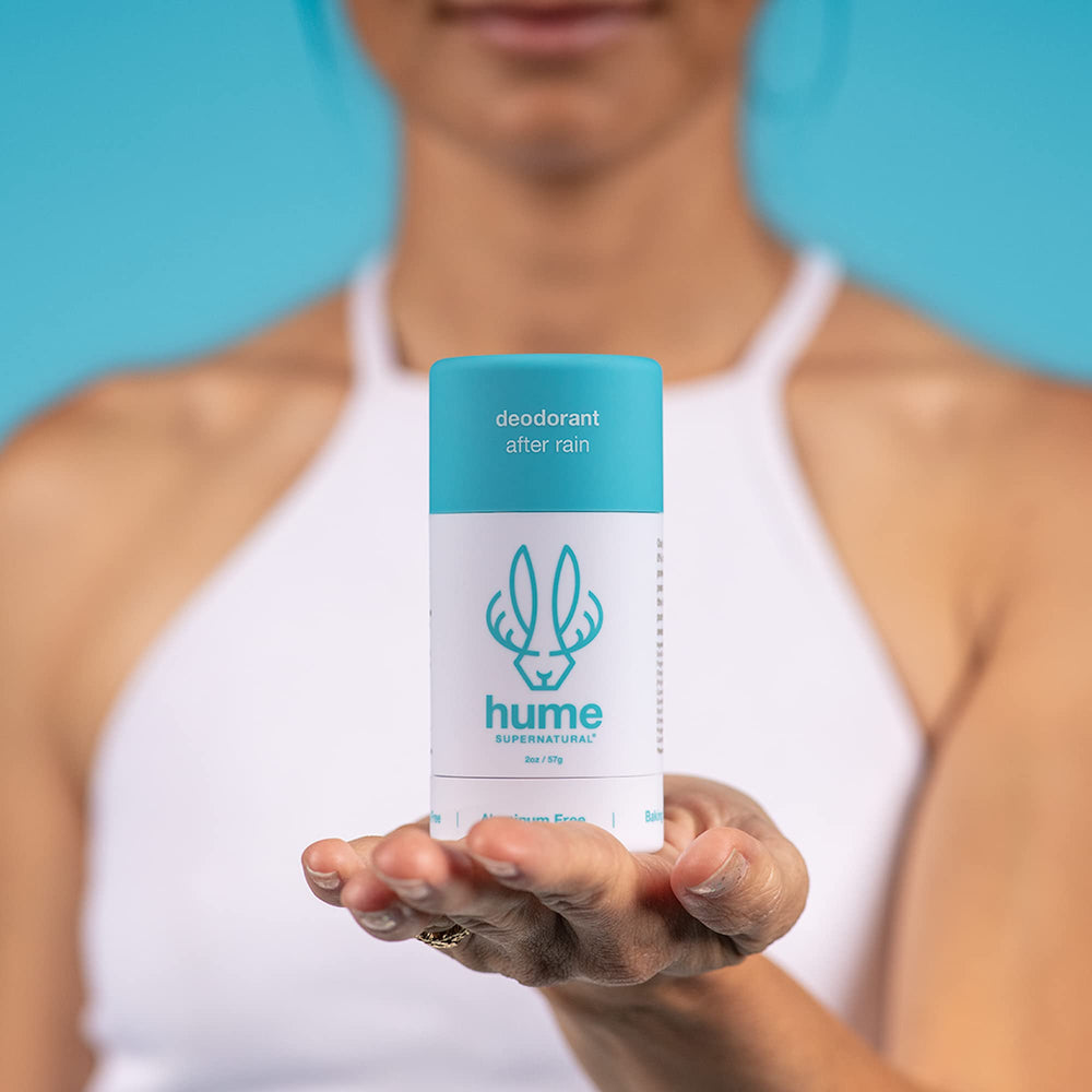Hume Supernatural baking soda-free formula provides gentle odor control.
