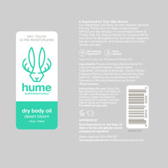 HUME SUPERNATURAL Dry Body Oil Spray supports hydration without sticky residue.