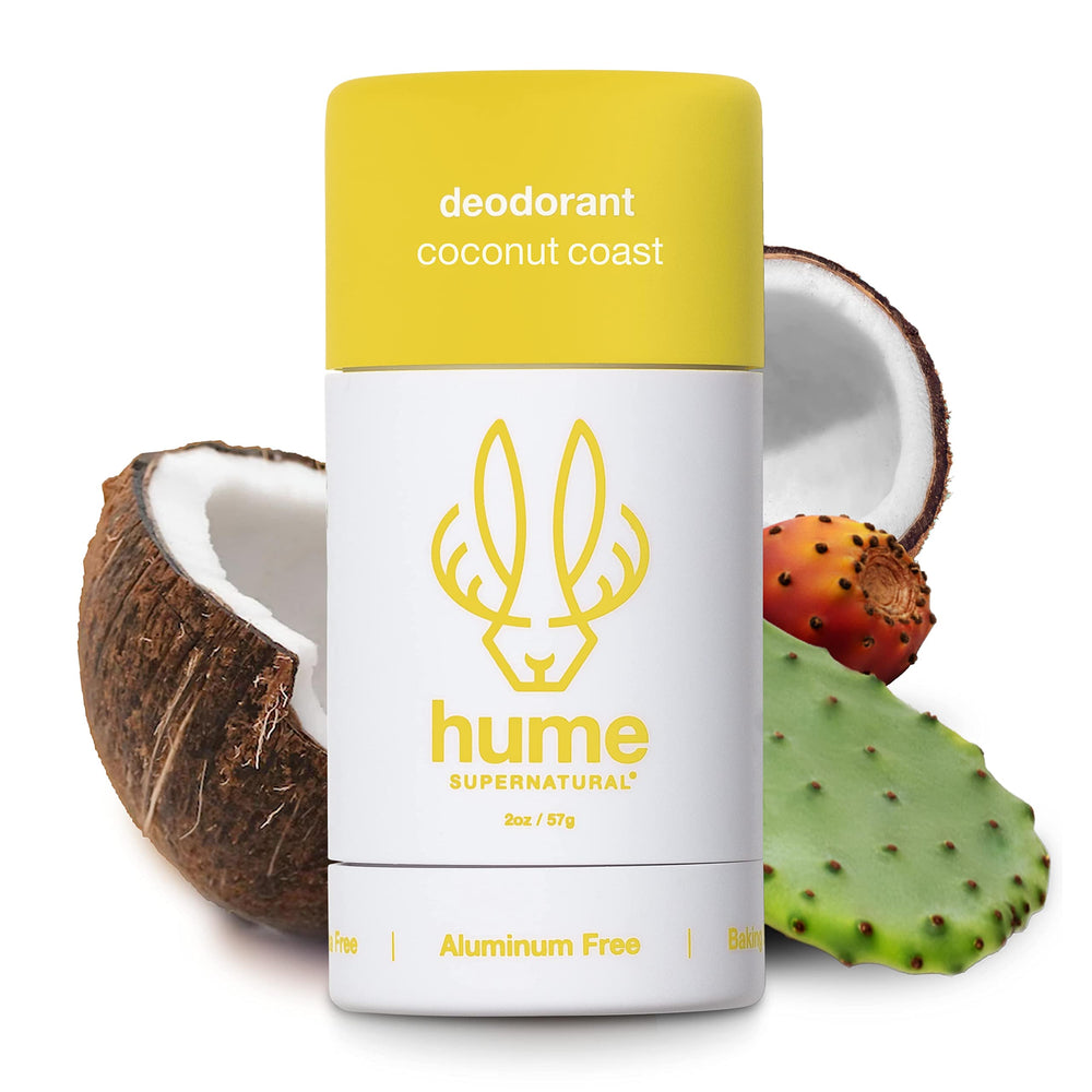 Hume Supernatural 3-pack packaging emphasizes clean, sustainable ingredients