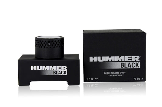 Hummer Black EDT bottle with woody aromatic scent for daily wear