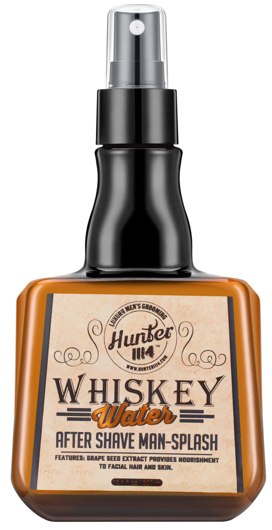 Hunter 1114 Whiskey Water after shave bottle for soothing post-shave care and fresh scent.
