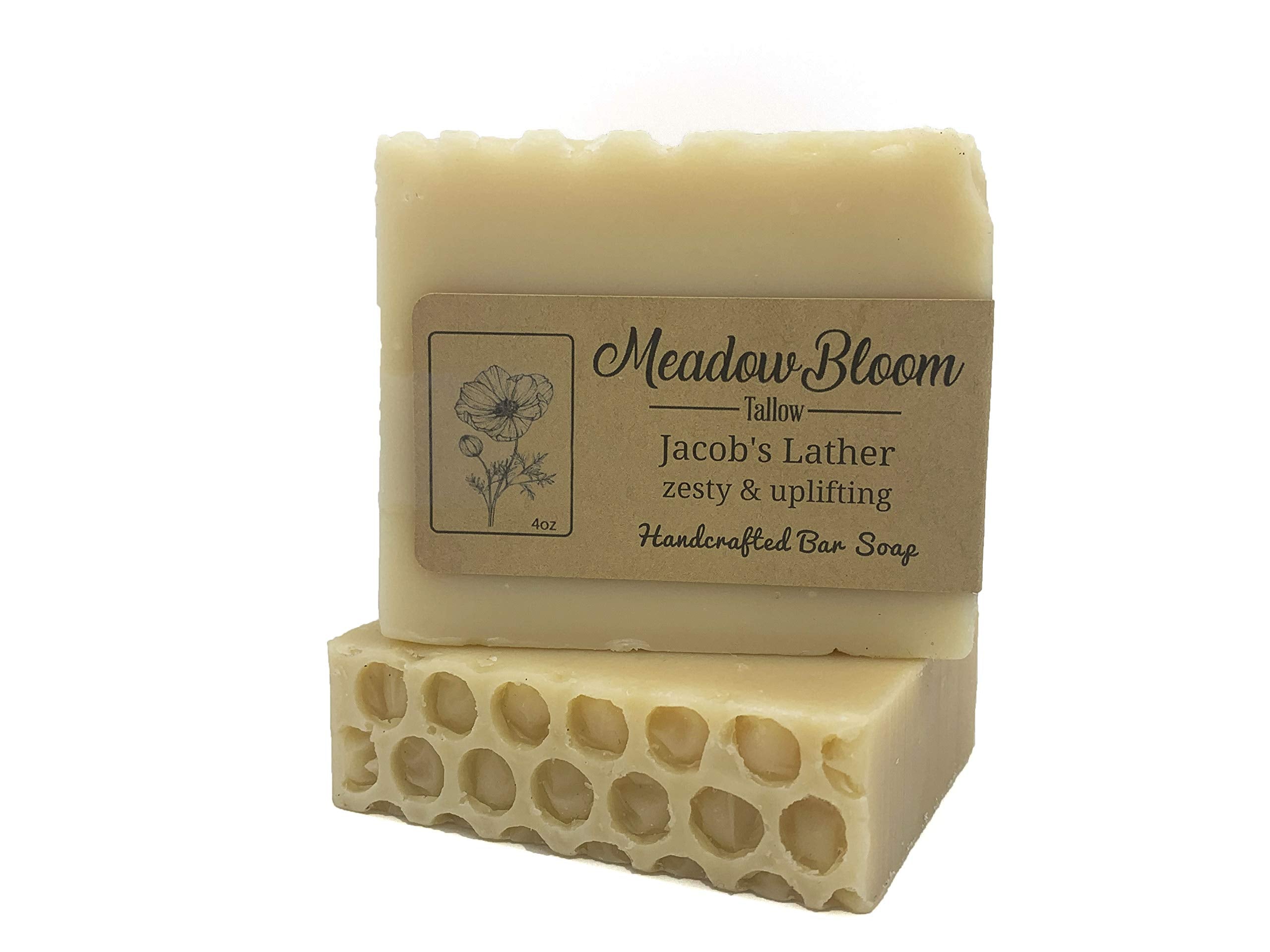 Hunter Cattle Co. Meadow Bloom Tallow Soap pack, honey lemon, rich lather for face and body