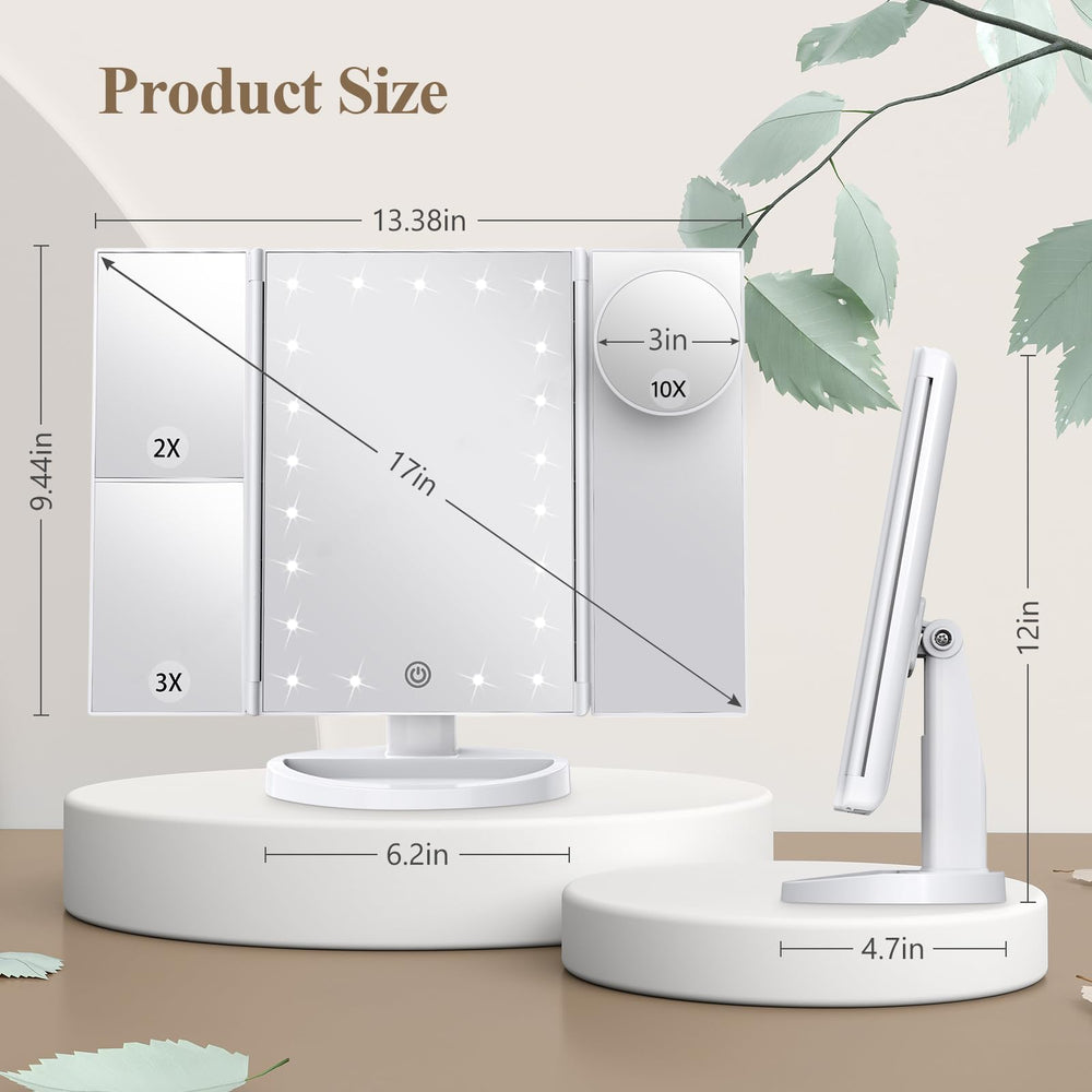 HUONUL makeup mirror sleek modern design enhances any vanity setup