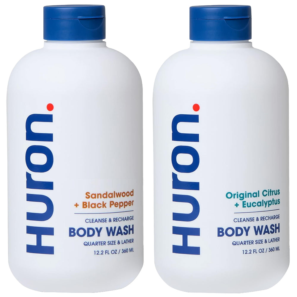 Huron Body Wash Citrus-Eucalyptus bottle for a refreshing cleanse
