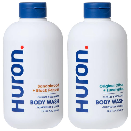 Huron Body Wash Citrus-Eucalyptus bottle for a refreshing cleanse