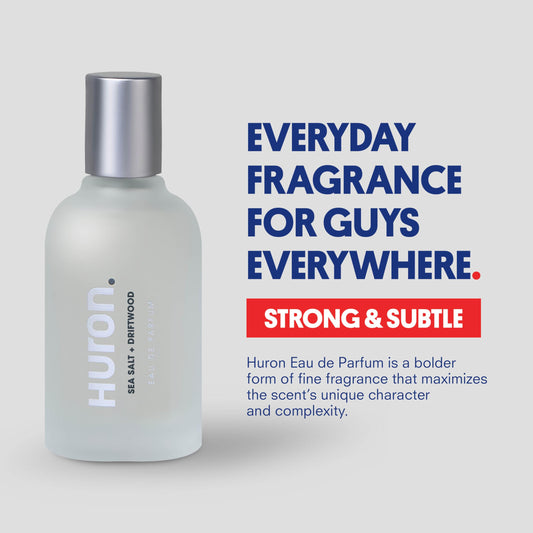 Huron Men’s Cologne features blue sage and lavender for a clean everyday fragrance