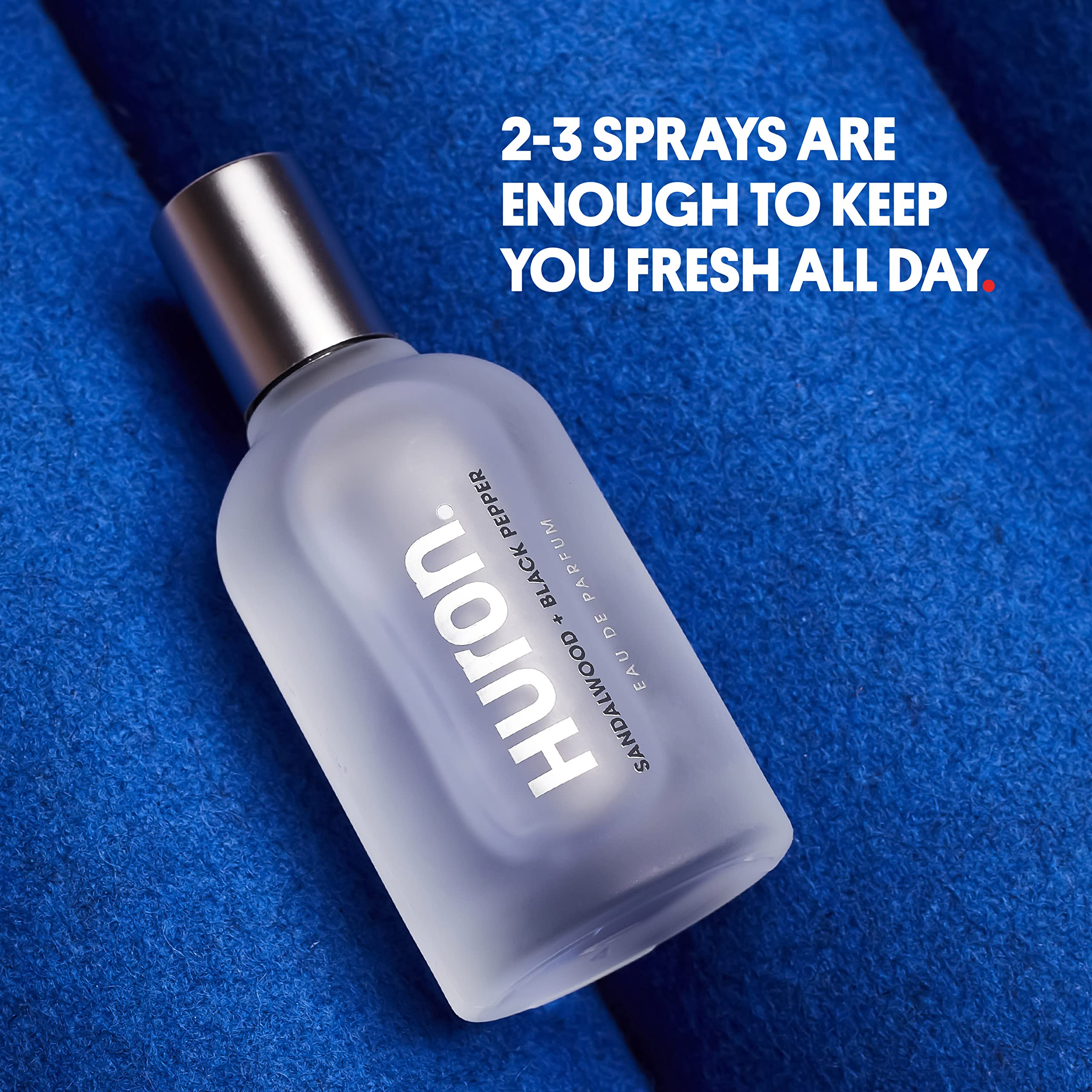 Huron Men's Cologne packaging box presents modern, gift-ready presentation