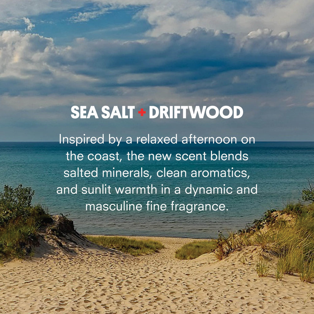 Huron packaging showcases driftwood and cedar accents for a rugged premium look