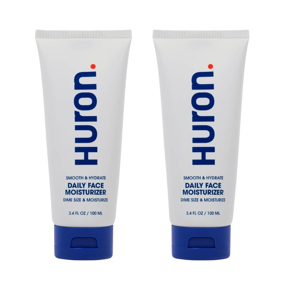Huron Men’s Face Moisturizer cooling gel applied for instant refresh and hydration
