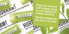 Hurraw! 3-pack front view showing three balms together in packaging.