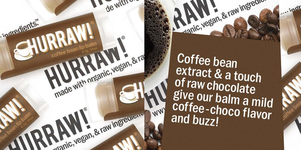 Hurraw! Balm tubes lined up to highlight compact travel-friendly design.
