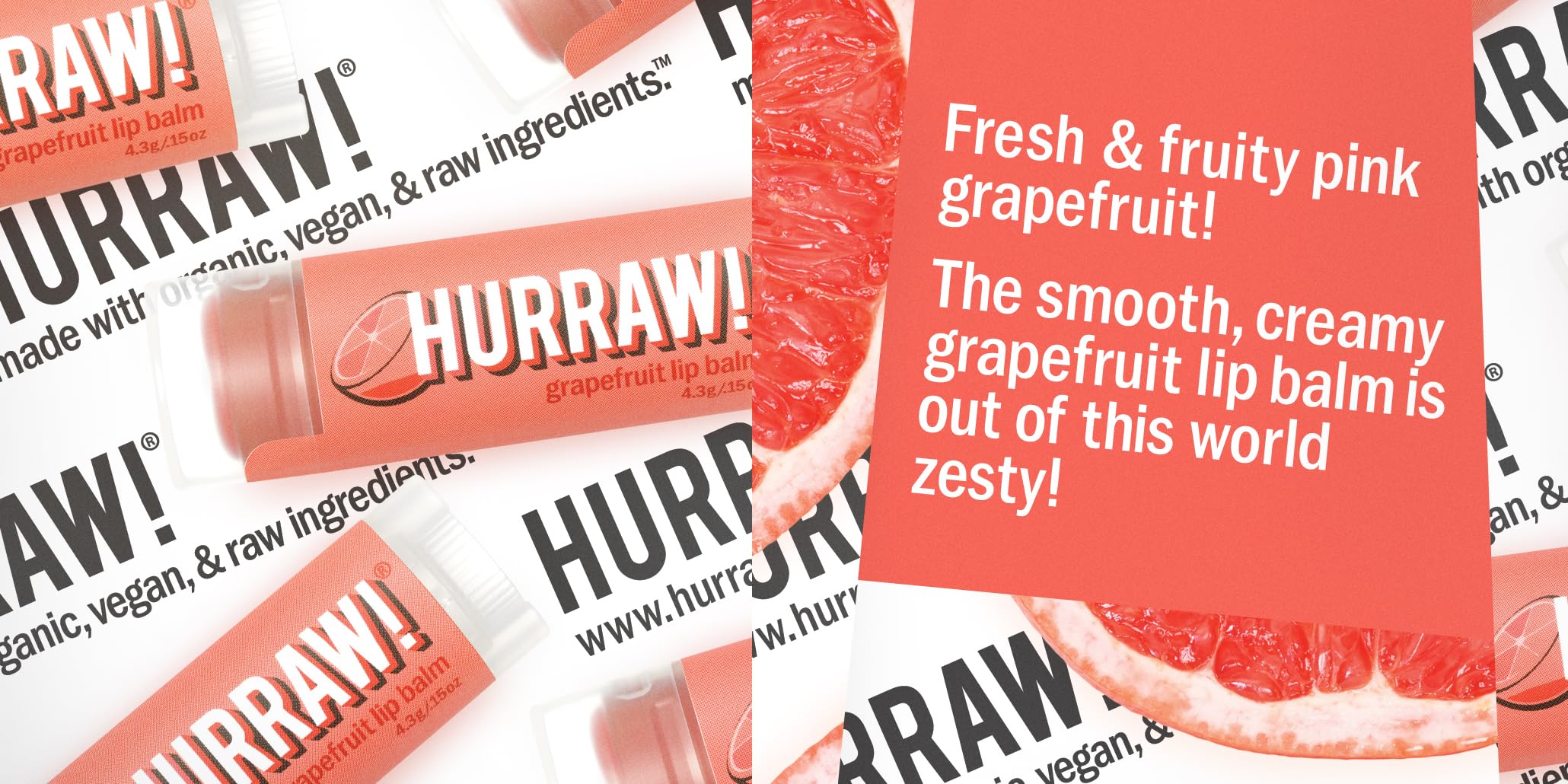 Hurraw! Black Cherry Tinted lip balm adds a sheer red tint.