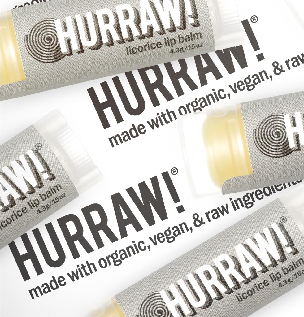 Made in USA in Montana, Hurraw Licorice lip balm quality.
