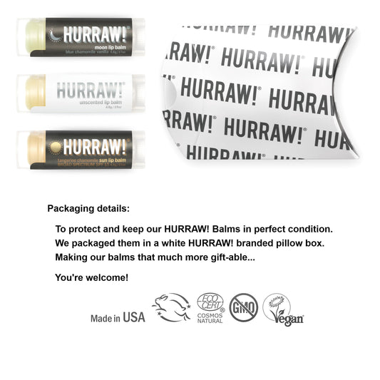 Hurraw Moon Night Unscented SPF15 tube ready for reapplication