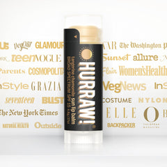 Hurraw! Organic vegan USA-made lip balm with raw ingredients.