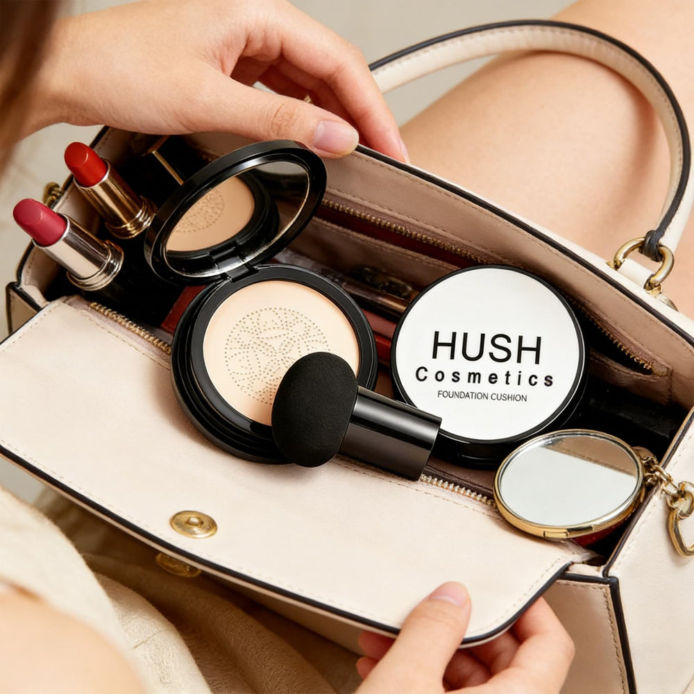 Application on sensitive, dry skin using warm-neutral foundation shade.