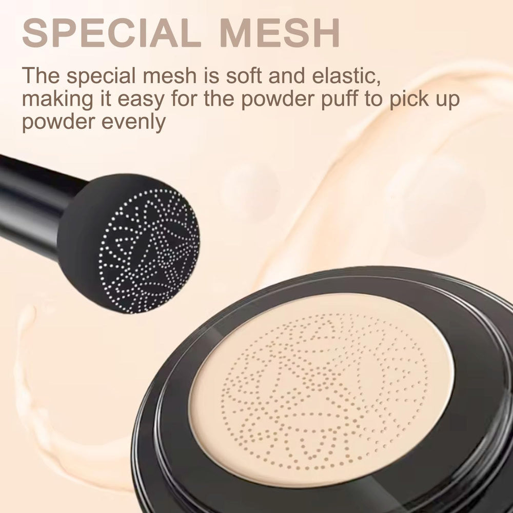 Hush Coverage Foundation being built up for customizable coverage