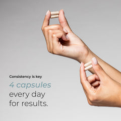 Hush & Hush DeeplyRooted capsules in a row signal consistent intake