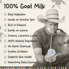 HushHush Farm goat milk oil closeup showing nourishing ingredients for moisturized skin.