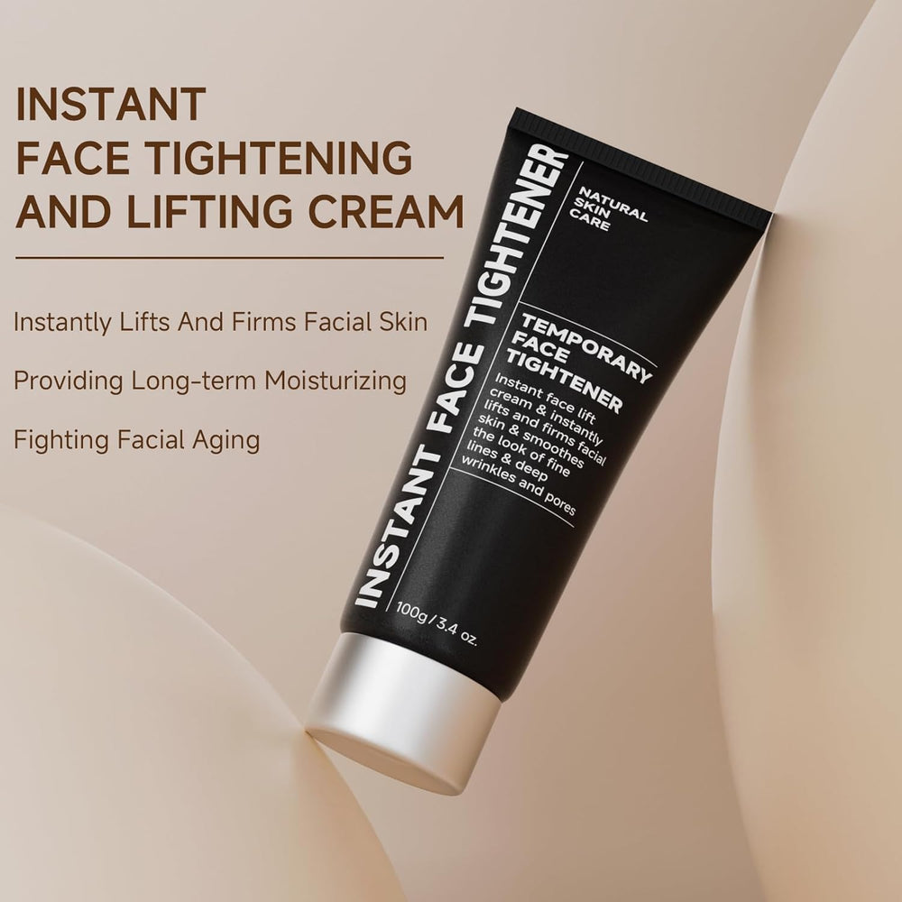 HUSPUR Face Tightener cream texture close-up for quick absorption.