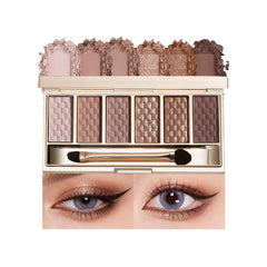 Hxssll Neutral Nude Brown palette with built-in mirror for on-the-go touch-ups.