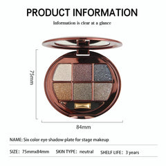 Hxssll Shimmer Eyeshadow Palette travel-friendly compact fits in a purse.