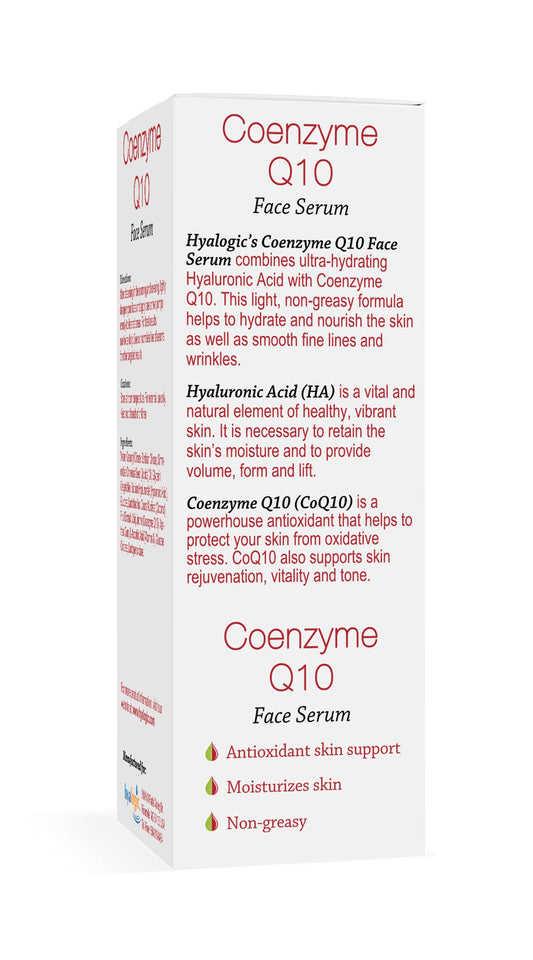 Hyalogic Episilk CoQ10 Serum dropper ready for precise application and hydration benefits.