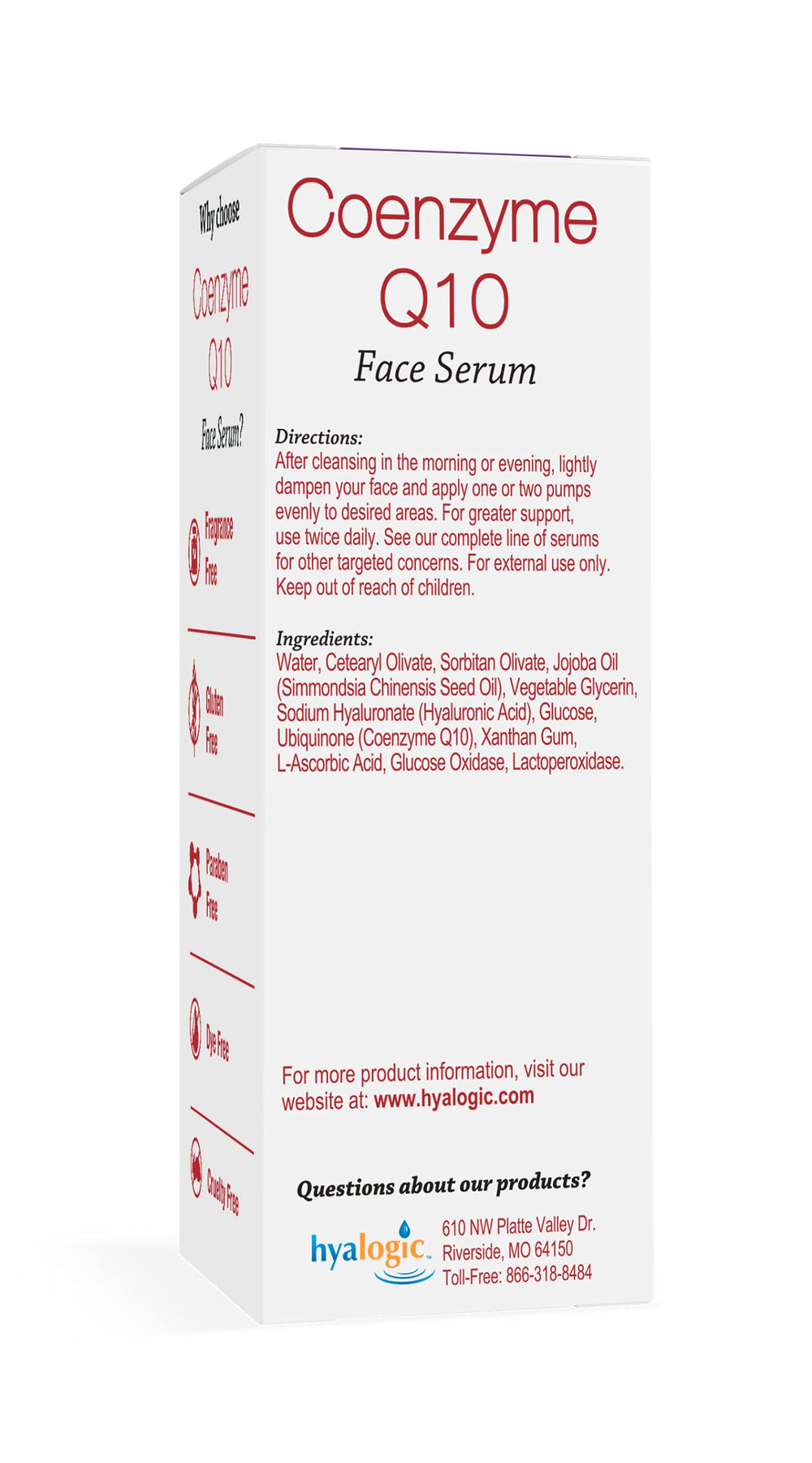 Hyalogic Episilk Hyaluronic Acid label showcases deep moisture for plump skin.
