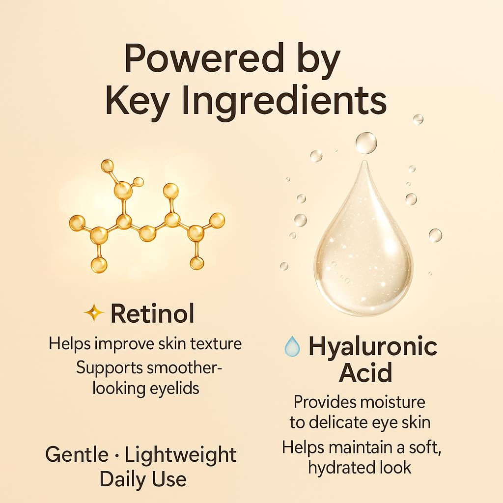 HYAT Eyelid Lift Serum on lower lid delivering smooth, hydrated feel.