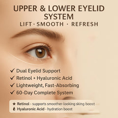 HYAT Eyelid Lift Serum application on upper lid for a refreshed look.