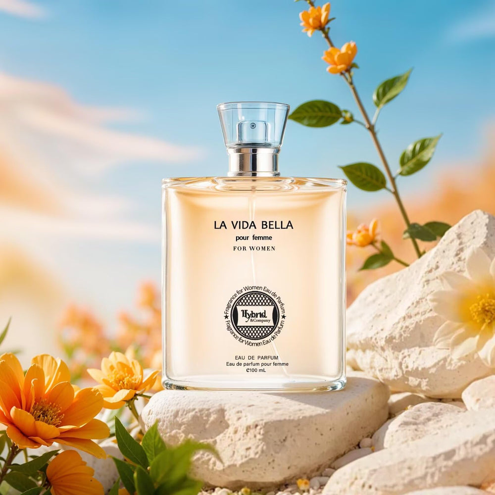 La Vida Bella packaging opened to reveal bottle