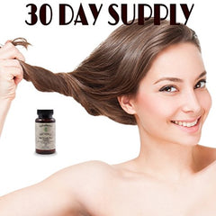 Hydratherma Naturals Hair Growth Plus natural ingredients theme showing purity.