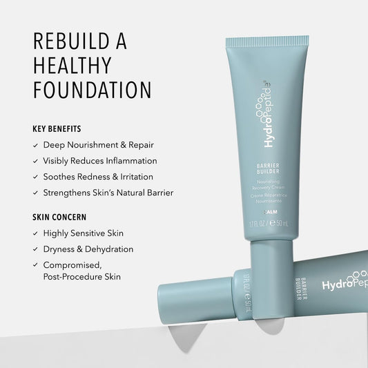 HydroPeptide Barrier Builder cream texture signaling deep moisture and barrier support