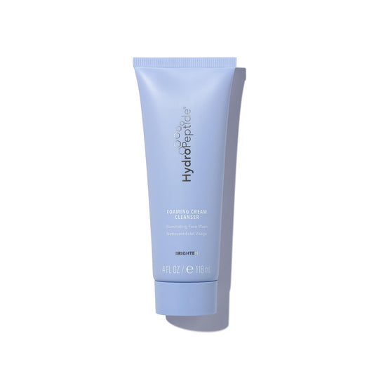 HydroPeptide Foaming Cream Cleanser bottle for gentle cleansing with peptide support.